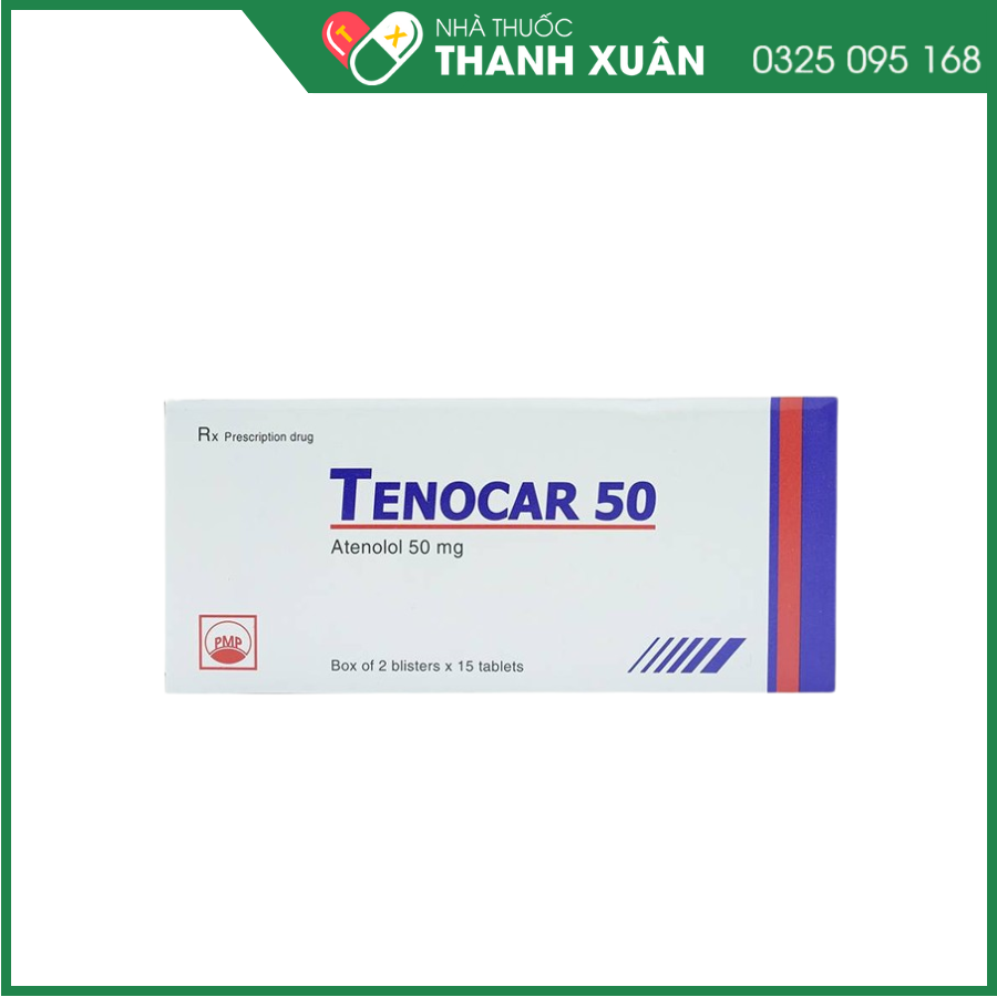 Tenocar 50 trị tăng huyết áp, đau thắt ngực mạn tính